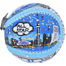 Auston Matthews Toronto Maple Leafs Autographed Fanatics Authentic Baseball - Hand Painted by Artist Charles Fazzino