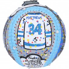 Auston Matthews Toronto Maple Leafs Autographed Fanatics Authentic Baseball - Hand Painted by Artist Charles Fazzino