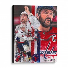Alexander Ovechkin Washington Capitals Fanatics Authentic Stretched 16 x 20 Canvas Giclee Print - Embellished and Signed by Artist David Arrigo