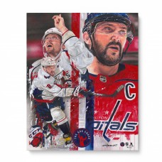 Alexander Ovechkin Washington Capitals Fanatics Authentic Stretched 16 x 20 Canvas Giclee Print - Embellished and Signed by Artist David Arrigo
