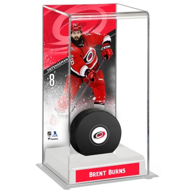 Шайба Brent Burns Carolina Hurricanes Fanatics Authentic Deluxe Tall Display Case