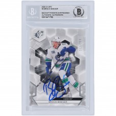 Brock Boeser Vancouver Canucks Autographed 2020-21 Upper Deck SPX #6 #/299 Beckett Fanatics Witnessed Authenticated Card
