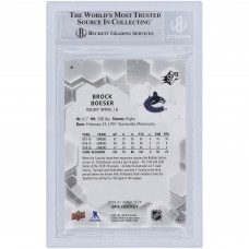 Brock Boeser Vancouver Canucks Autographed 2020-21 Upper Deck SPX #6 #/299 Beckett Fanatics Witnessed Authenticated Card