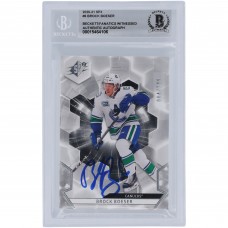 Brock Boeser Vancouver Canucks Autographed 2020-21 Upper Deck SPX #6 #/299 Beckett Fanatics Witnessed Authenticated 10 Card