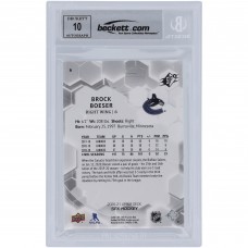 Brock Boeser Vancouver Canucks Autographed 2020-21 Upper Deck SPX #6 #/299 Beckett Fanatics Witnessed Authenticated 10 Card