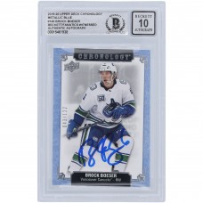 Brock Boeser Vancouver Canucks Autographed 2019-20 Upper Deck Chronology #146 #/122 Beckett Fanatics Witnessed Authenticated 10 Card