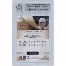 Andrei Svechnikov Carolina Hurricanes Autographed 2020-21 Upper Deck Trilogy #48 Beckett Fanatics Witnessed Authenticated 10 Card Andrei Svechnikov Carolina Hurricanes Autographed 2020-21 Upper Deck Trilogy #48 Beckett Fanatics Witnessed Authenticated 10 Card