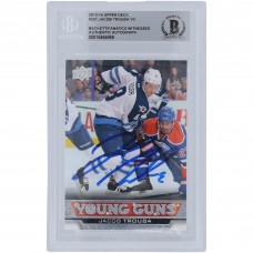 Jacob Trouba Winnipeg Jets Autographed 2013-14 Upper Deck Series 1 Young Guns #237 Beckett Fanatics Witnessed Authenticated Rookie Card