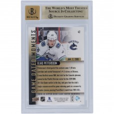 Elias Pettersson Vancouver Canucks Autographed 2018-19 Upper Deck Game Dated Moments #42 Beckett Fanatics Witnessed Authenticated 9.5/10 Rookie Card