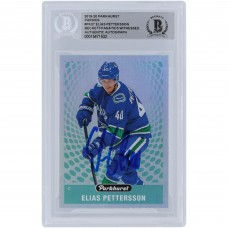 Elias Pettersson Vancouver Canucks Autographed 2019-20 Upper Deck Parkhurst Parkies #PK-27 Beckett Fanatics Witnessed Authenticated Card