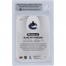 Elias Pettersson Vancouver Canucks Autographed 2019-20 Upper Deck Parkhurst Parkies #PK-27 Beckett Fanatics Witnessed Authenticated Card