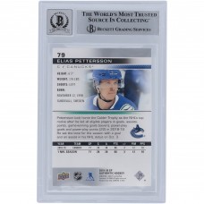 Elias Pettersson Vancouver Canucks Autographed 2019-20 Upper Deck SP Authentic #79 Beckett Fanatics Witnessed Authenticated 10 Card