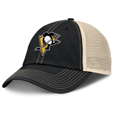 Бейсболка Pittsburgh Penguins Fanatics Black/Natural Rival Trucker