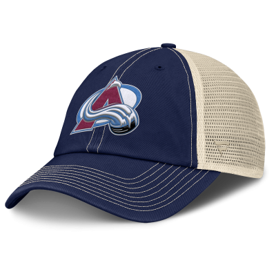 Бейсболка Colorado Avalanche Fanatics Navy/Natural Rival Trucker