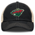 Бейсболка Minnesota Wild Fanatics Black/Natural Rival Trucker