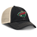 Бейсболка Minnesota Wild Fanatics Black/Natural Rival Trucker