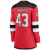Женская джерси New Devils Luke Hughes Fanatics Red Home Breakaway