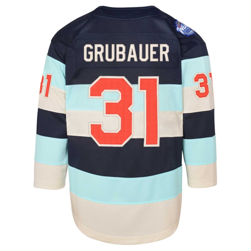 Philipp Grubauer Seattle Kraken Youth 2024 NHL Winter Classic Premier Player Deep Sea Blue