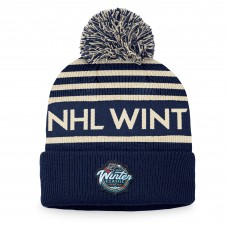 Шапка с помпоном 2024 NHL Winter Classic Cuffed Knit - Navy
