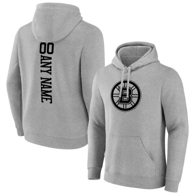 Именная толстовка Boston Bruins - Heather Gray