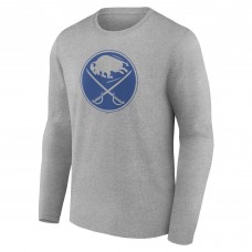 Именная футболка с длинным рукавом Buffalo Sabres - Heather Gray