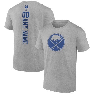 Именная футболка Buffalo Sabres Personalized - Heather Gray