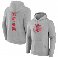 Именная толстовка Chicago Blackhawks - Heather Gray