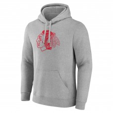 Именная толстовка Chicago Blackhawks - Heather Gray