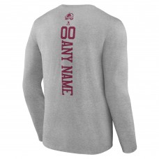 Именная футболка с длинным рукавом Colorado Avalanche Heather Gray