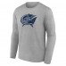 Именная футболка с длинным рукавом Columbus Blue Jackets - Heather Gray