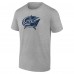 Именная футболка Columbus Blue Jackets - Heather Gray