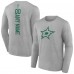 Именная футболка с длинным рукавом Dallas Stars - Heather Gray