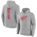 Толстовка Detroit Red Wings Personalized Name & Number - Heather Gray
