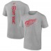 Именная футболка Detroit Red Wings - Heather Gray