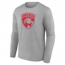 Именная футболка с длинным рукавом Florida Panthers - Heather Gray