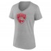 Футболка Florida Panthers Womens Personalized Name & Number V-Neck - Heather Gray