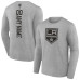 Los Angeles Kings Heather Gray Personalized Name & Number Long Sleeve T-Shirt Los Angeles Kings Heather Gray Personalized Name & Number Long Sleeve T-Shirt