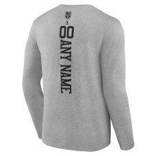 Los Angeles Kings Heather Gray Personalized Name & Number Long Sleeve T-Shirt Los Angeles Kings Heather Gray Personalized Name & Number Long Sleeve T-Shirt