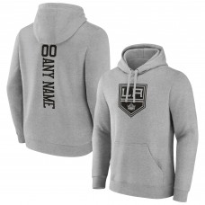 Толстовка Los Angeles Kings Personalized Name & Number - Heather Gray