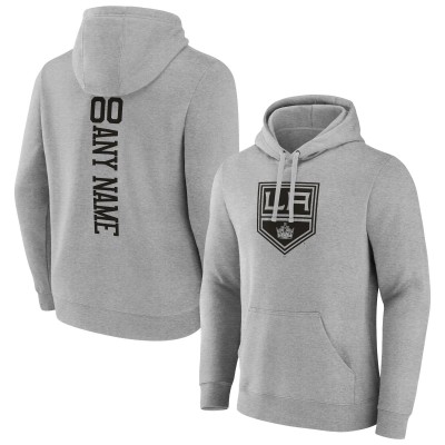 Толстовка Los Angeles Kings Personalized Name & Number - Heather Gray