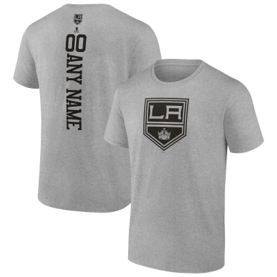 Именная футболка Los Angeles Kings Name & Number - Heather Gray