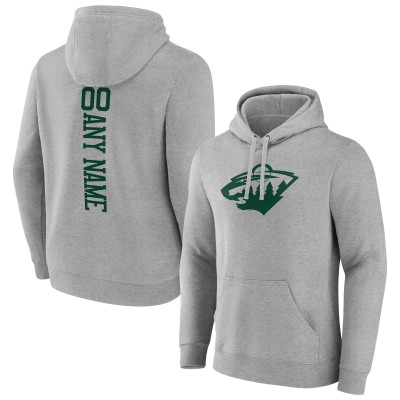 Именная толстовка Minnesota Wild - Heather Gray