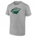 Именная футболка Minnesota Wild - Heather Gray