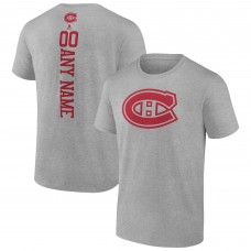 Именная футболка Montreal Canadiens - Heather Gray