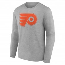 Именная футболка с длинным рукавом Philadelphia Flyers - Heather Gray