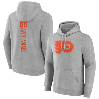 Толстовка Philadelphia Flyers Personalized Name & Number - Heather Gray