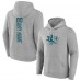 Толстовка San Jose Sharks Heather Gray Personalized Name & Number