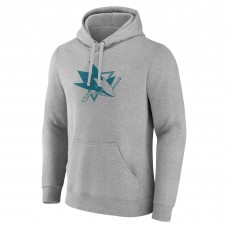Толстовка San Jose Sharks Heather Gray Personalized Name & Number