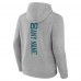 Толстовка San Jose Sharks Heather Gray Personalized Name & Number