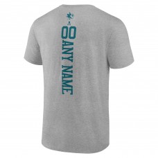 Именная футболка San Jose Sharks - Heather Gray